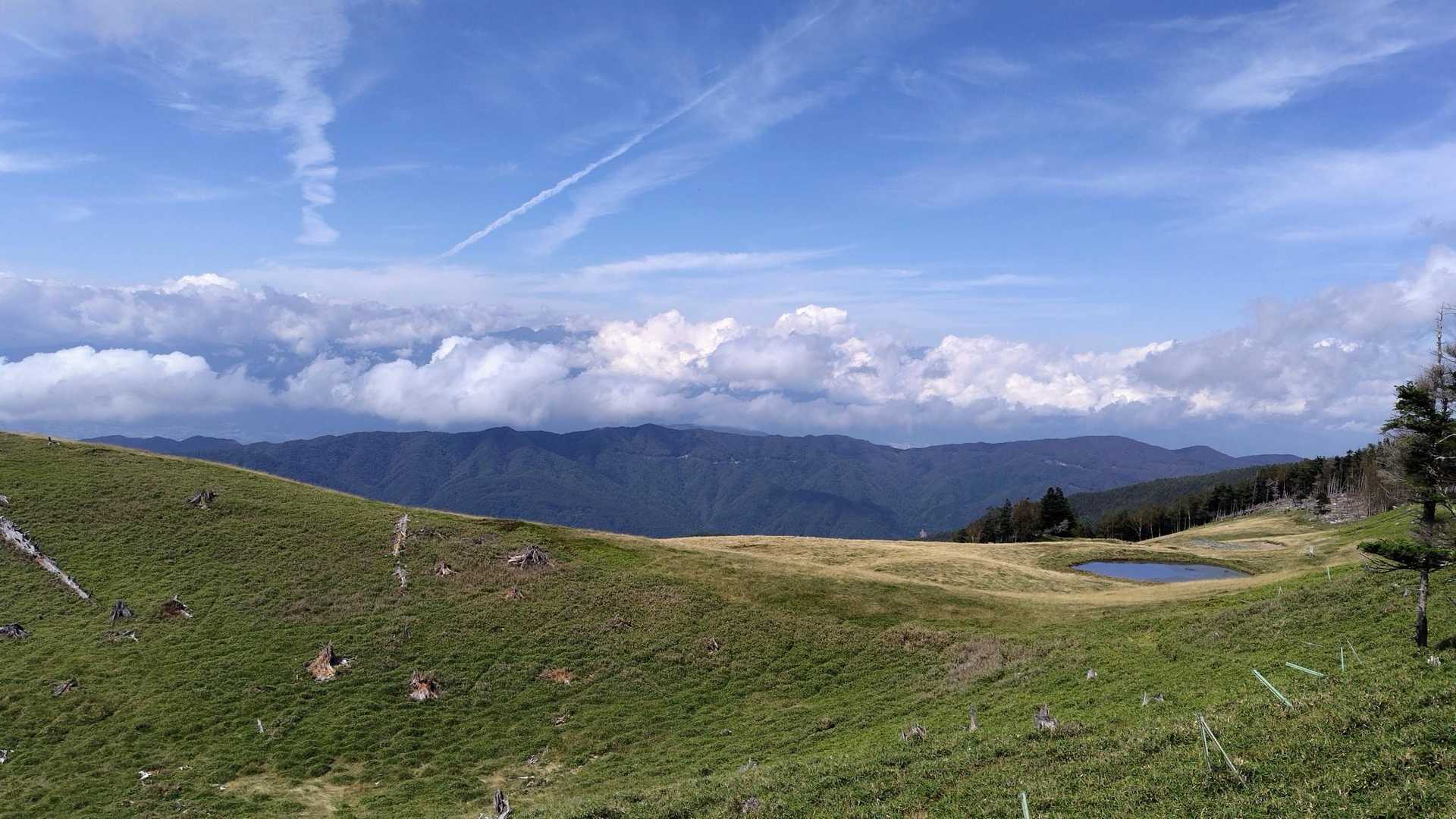 天空の池まで戻って来ました🥾🎶