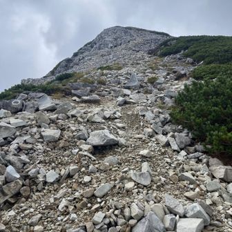 黒部五郎岳頂上