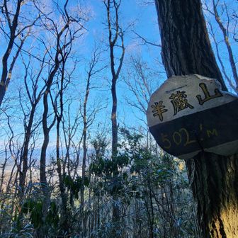 半蔵山は展望無し