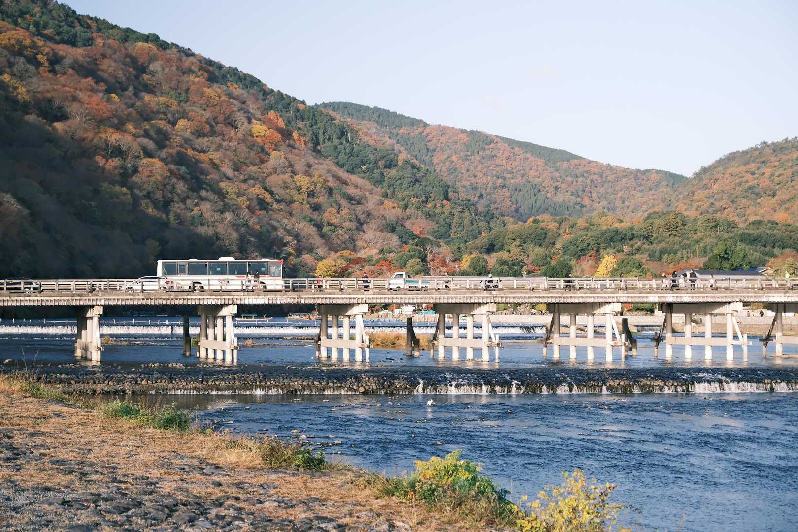 久しぶりの渡月橋
