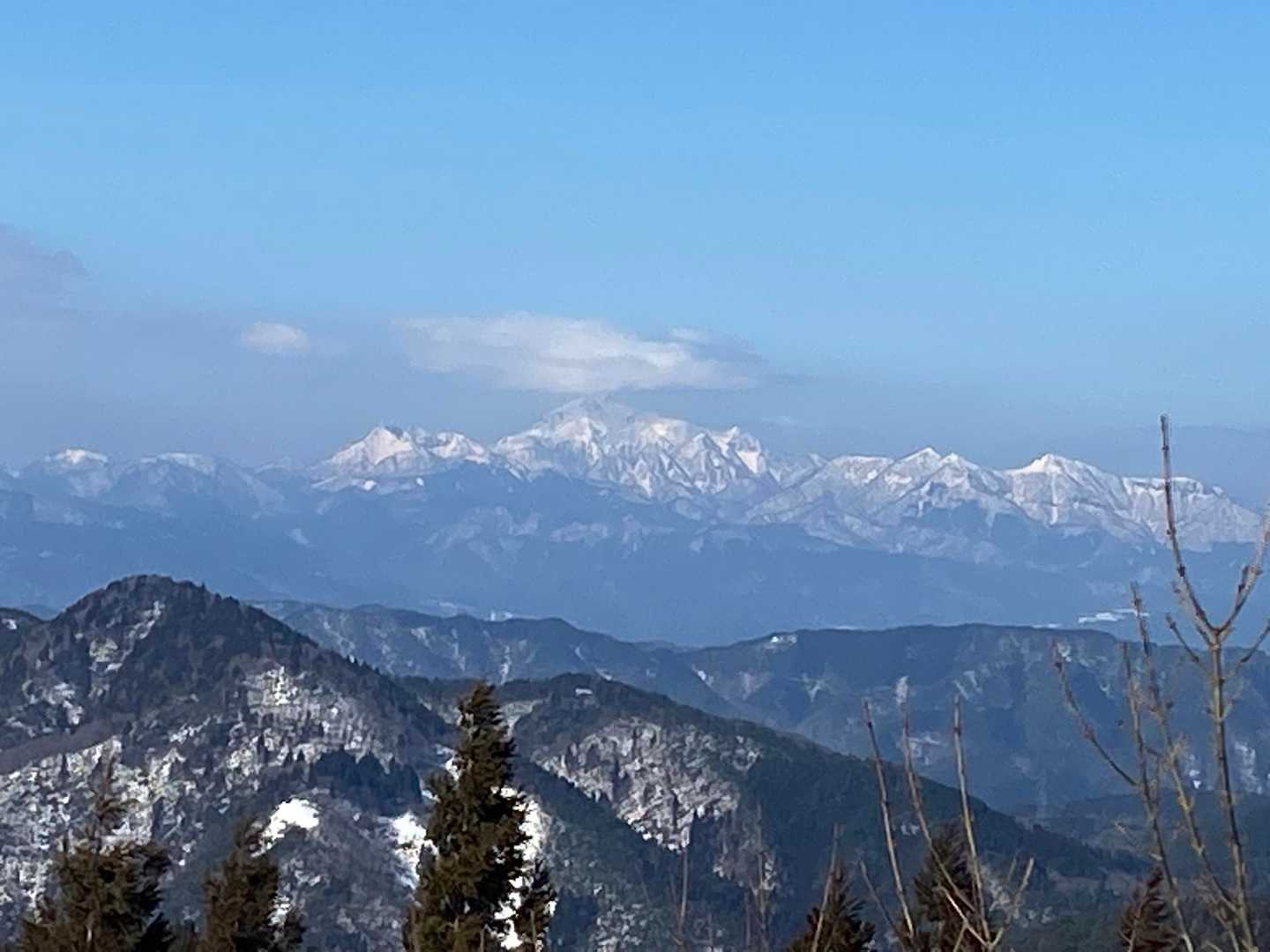 大山見えました