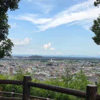 すぐに、公園到着‼️
鹿沼市内が一望できます。