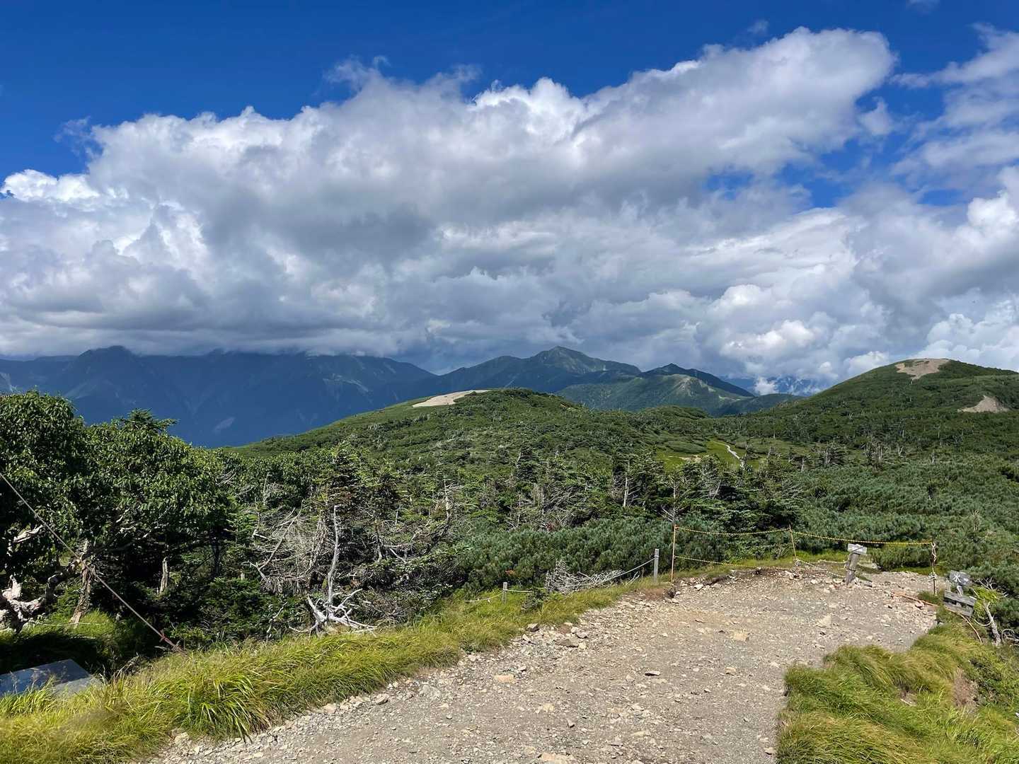 芝沢ゲート-易老渡-易老岳-三吉平-イザルガ岳-光岳 往復コースの写真