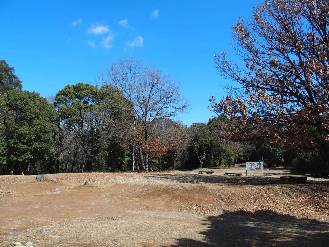 山頂は広々してます