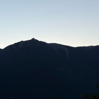 翌朝の鳳凰三山