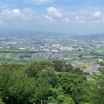 日守山山頂からの眺め　市街地はよく見える