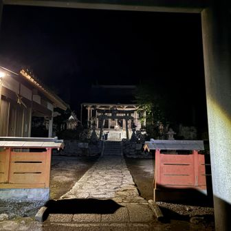 暗闇の高天彦神社