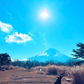 iphoneでフィルターかけた富士山