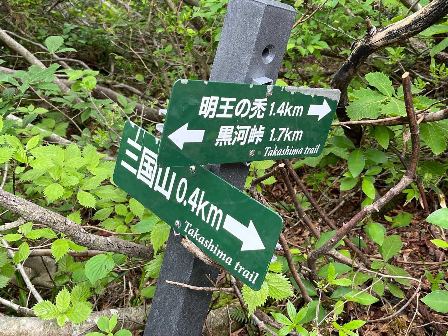 三国山へ向かいます