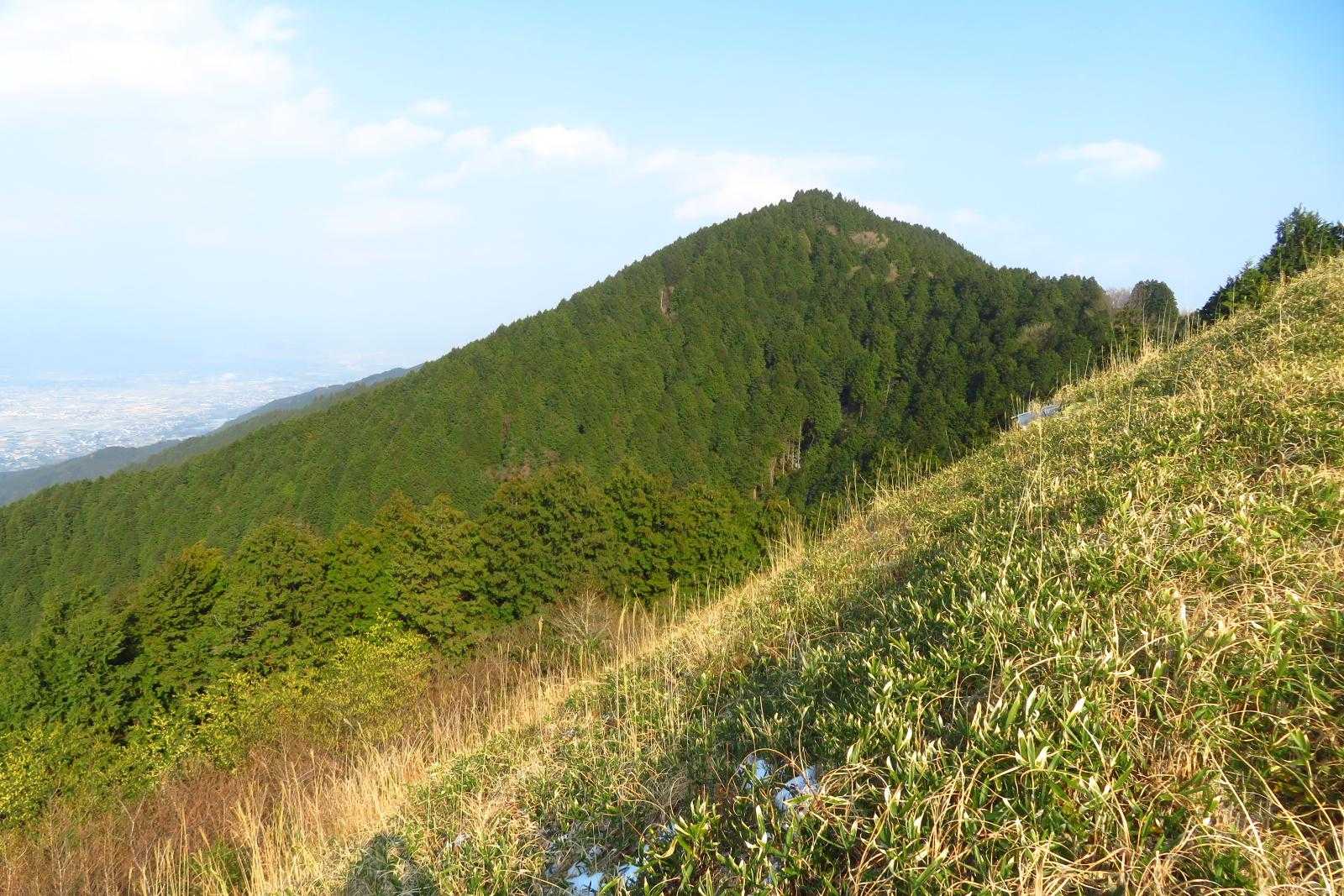 中尾山で出会った会メンバーはこの白山尾根を下ったとの事