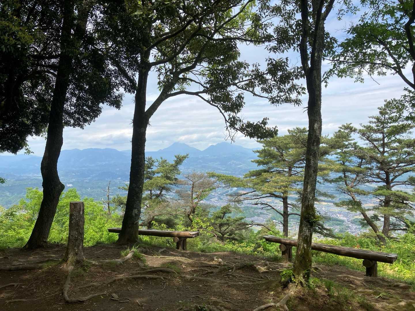 由布岳の雲がなくなっていました