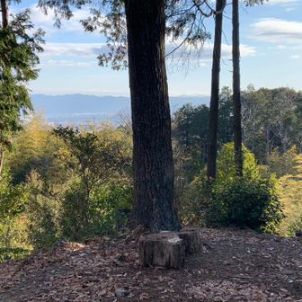天王山山頂は静か！いつもの場所から
