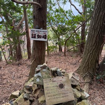 箕面市2番目の高さの「証如峰」(しょうにょうほう)