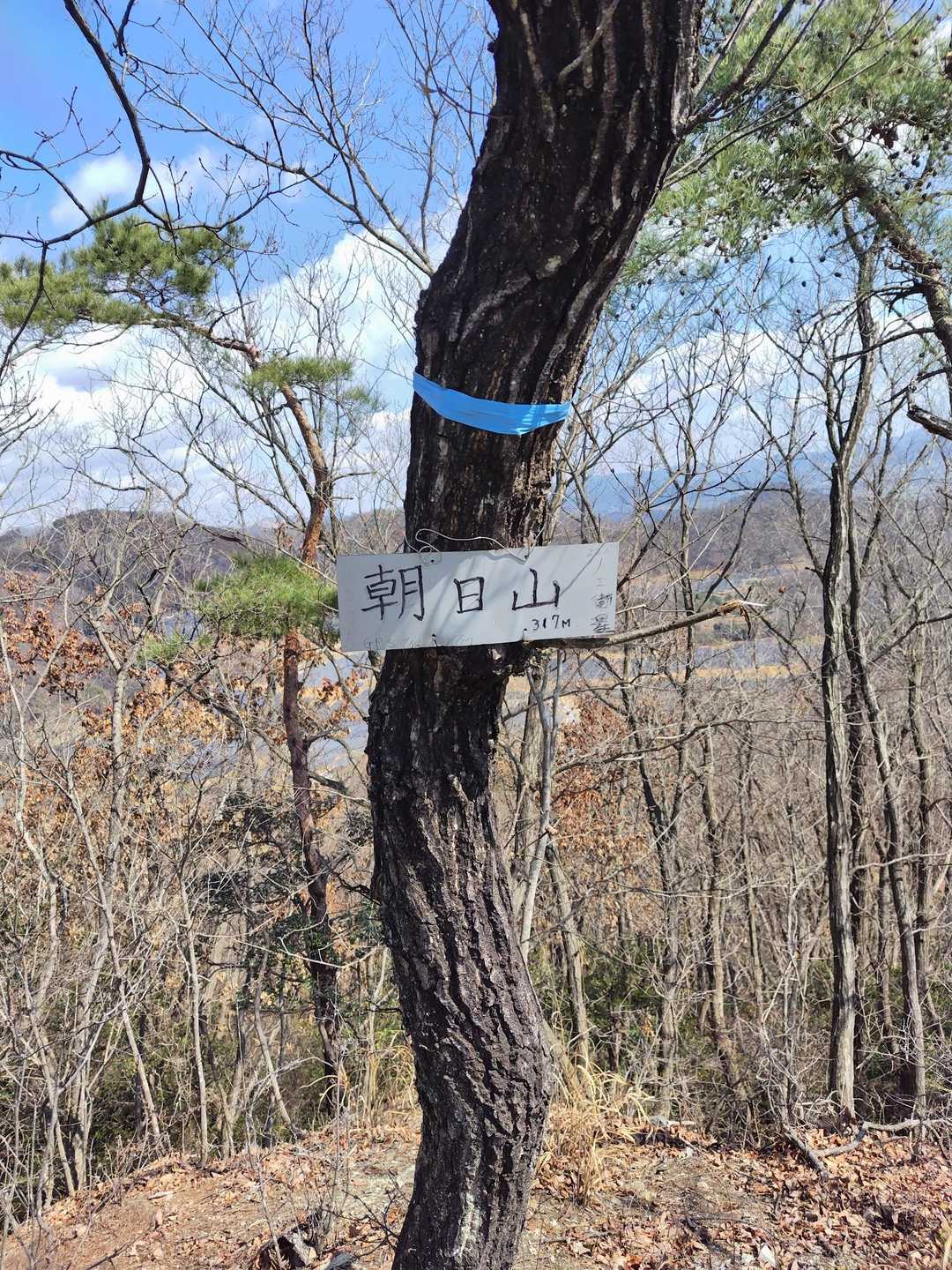 雷電山-鳩ノ峰-富士見山-藤平山-朝日山-山王山登山口-山 周回コースの写真