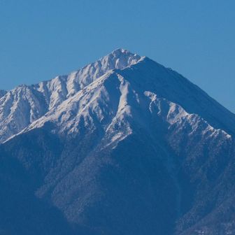こちらも常念岳がドーン