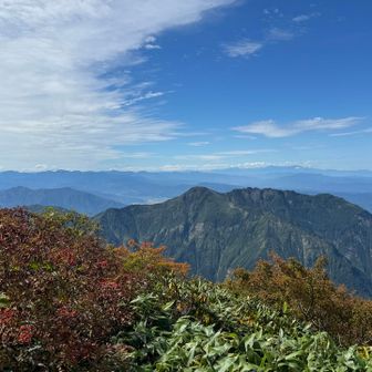 北アルプス方面
手前が八海山かな？