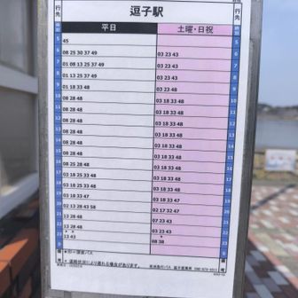 割と便数多いです。このくらいの間隔で来るなら、待っちゃうかな？