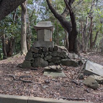 畑山（畑城跡）到着
急登でした🤣