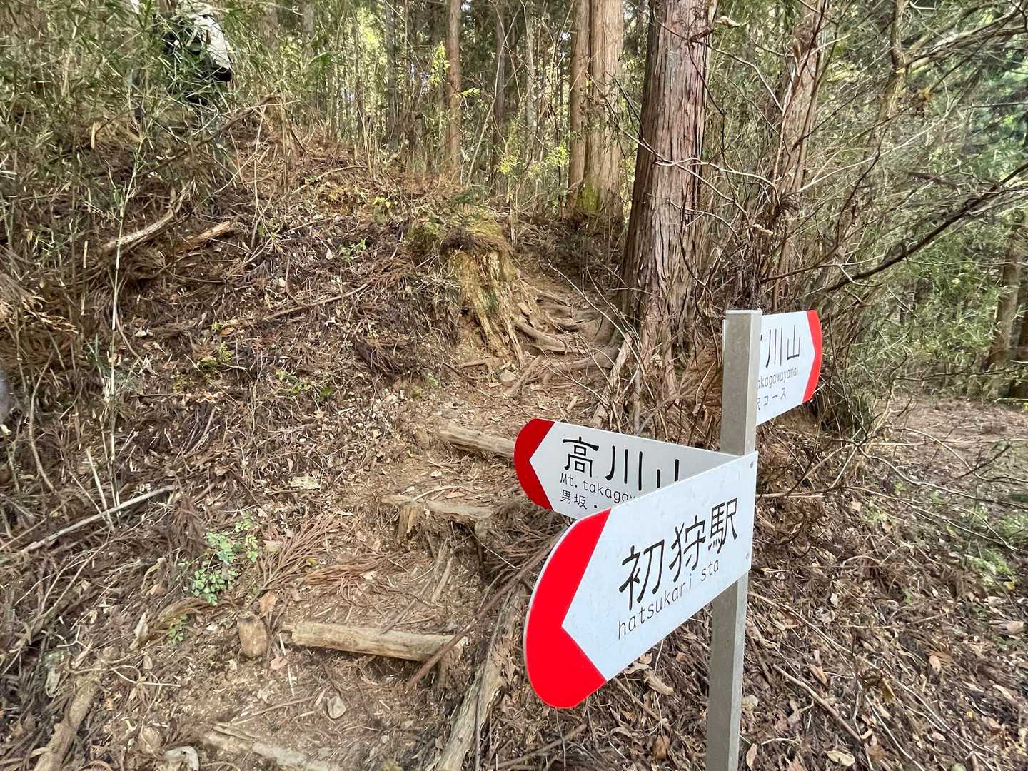 ここが登山口
男坂女坂コースと、沢コース　
どっちにする？🤔