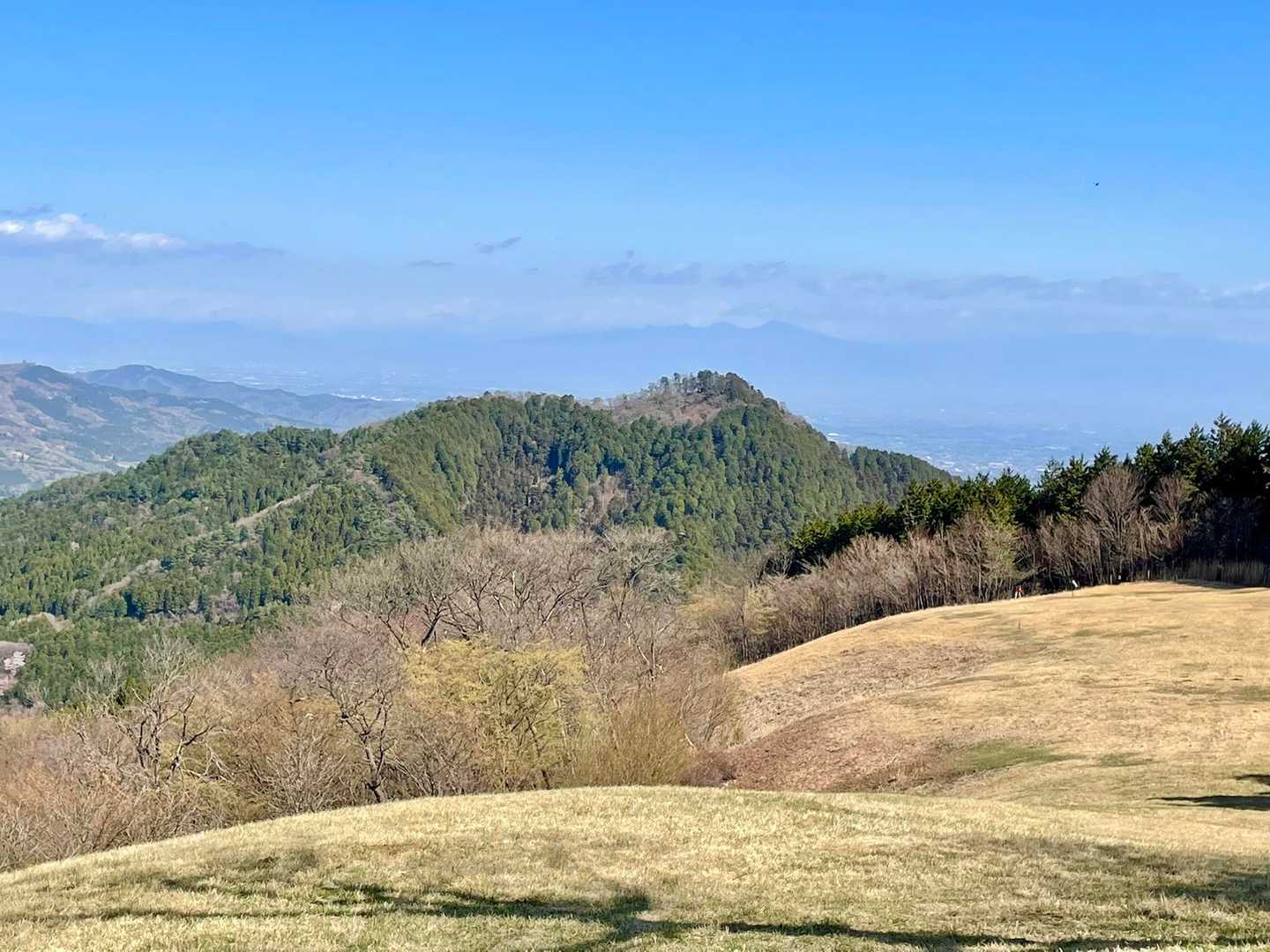 これから登る笠山(乳房山)が見えます⛰️