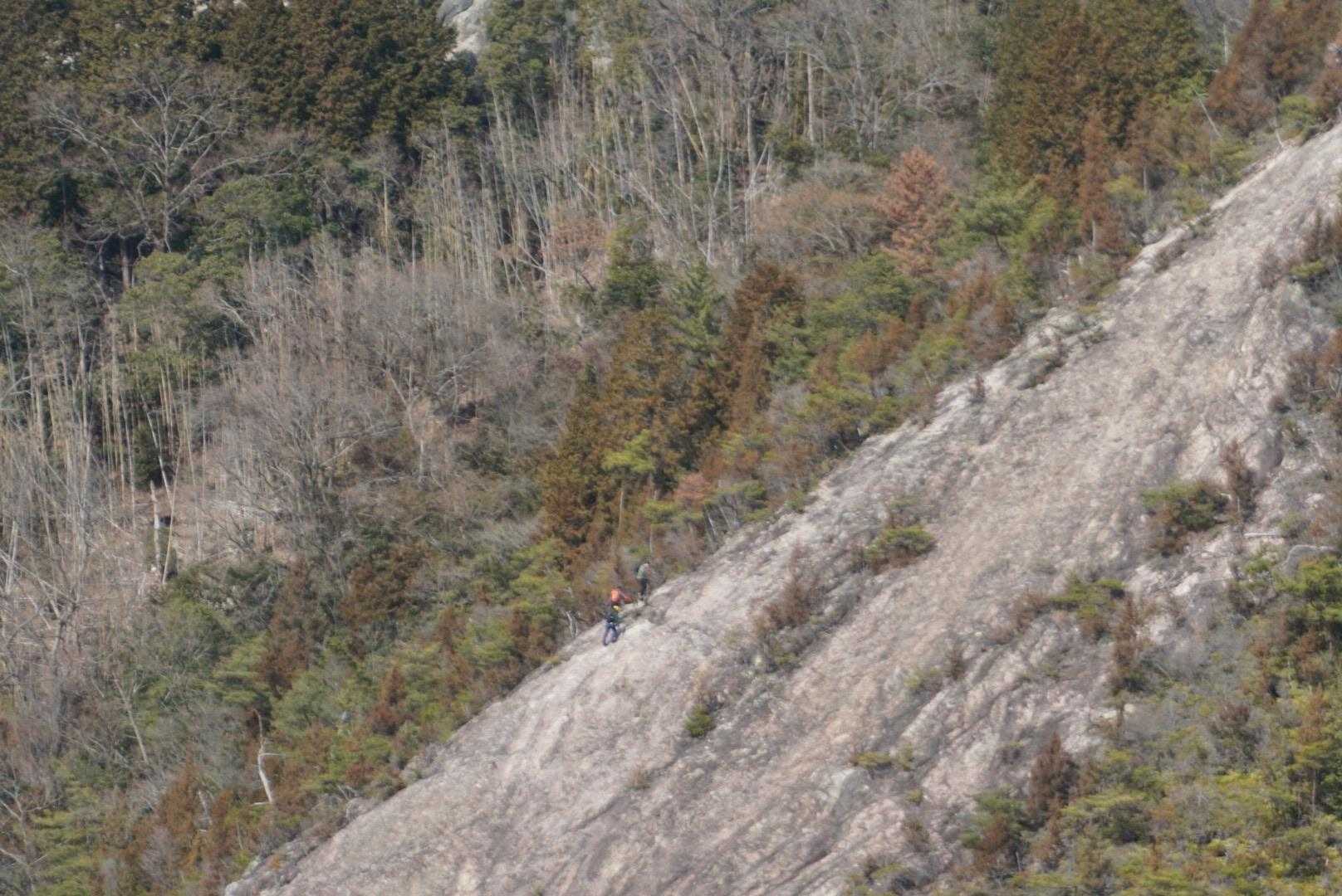登ってる人たち