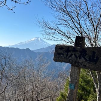 二十六夜山山頂より富士山