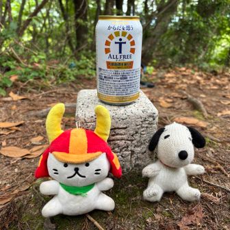 山頂でお疲れの一杯をいただきました。
今日もたっぷり汗をかきました💦