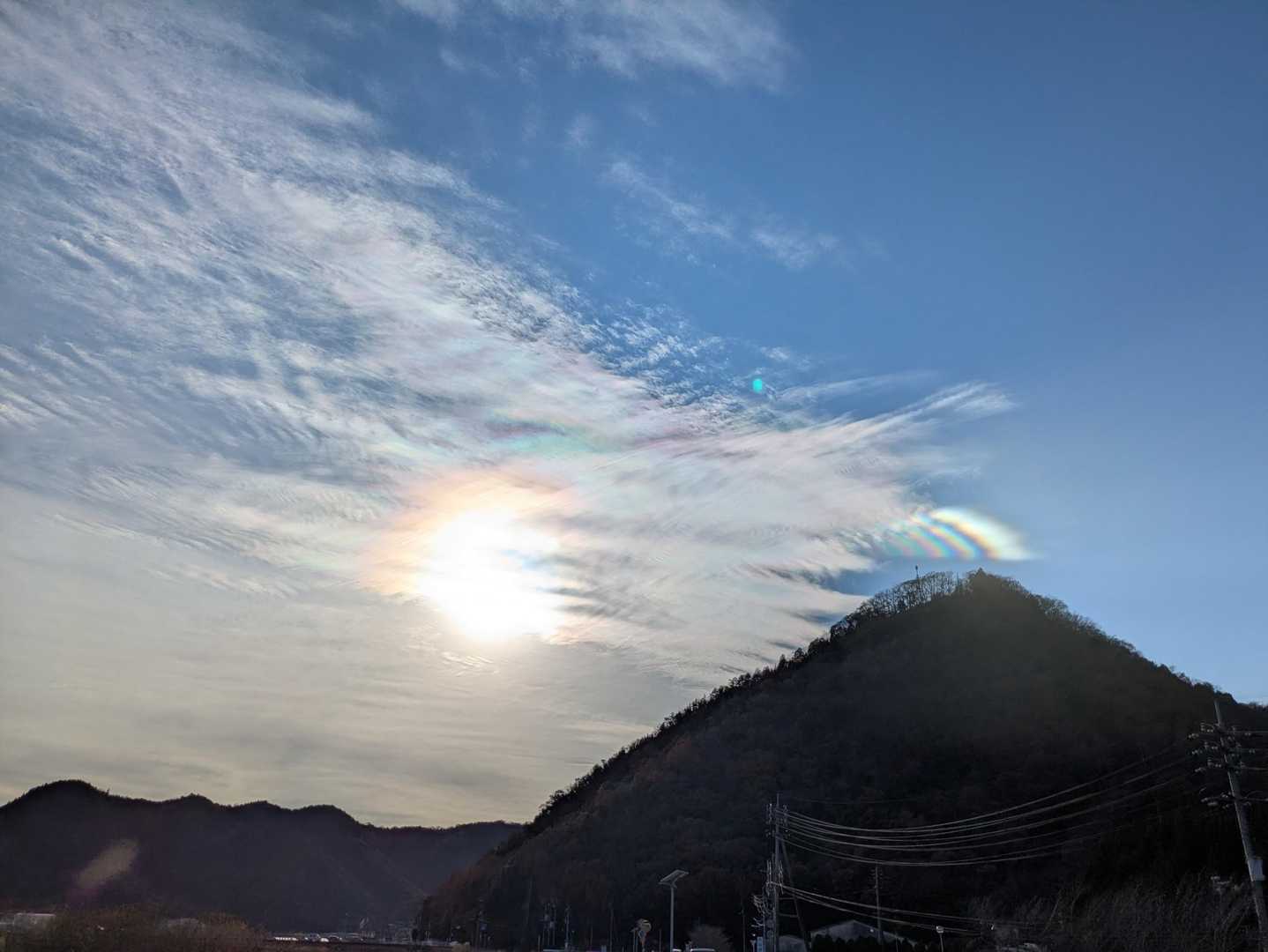 最初に登った和気富士🗻
そして、雲が虹色、彩雲みたいになってて素敵でした🥰🌈☁