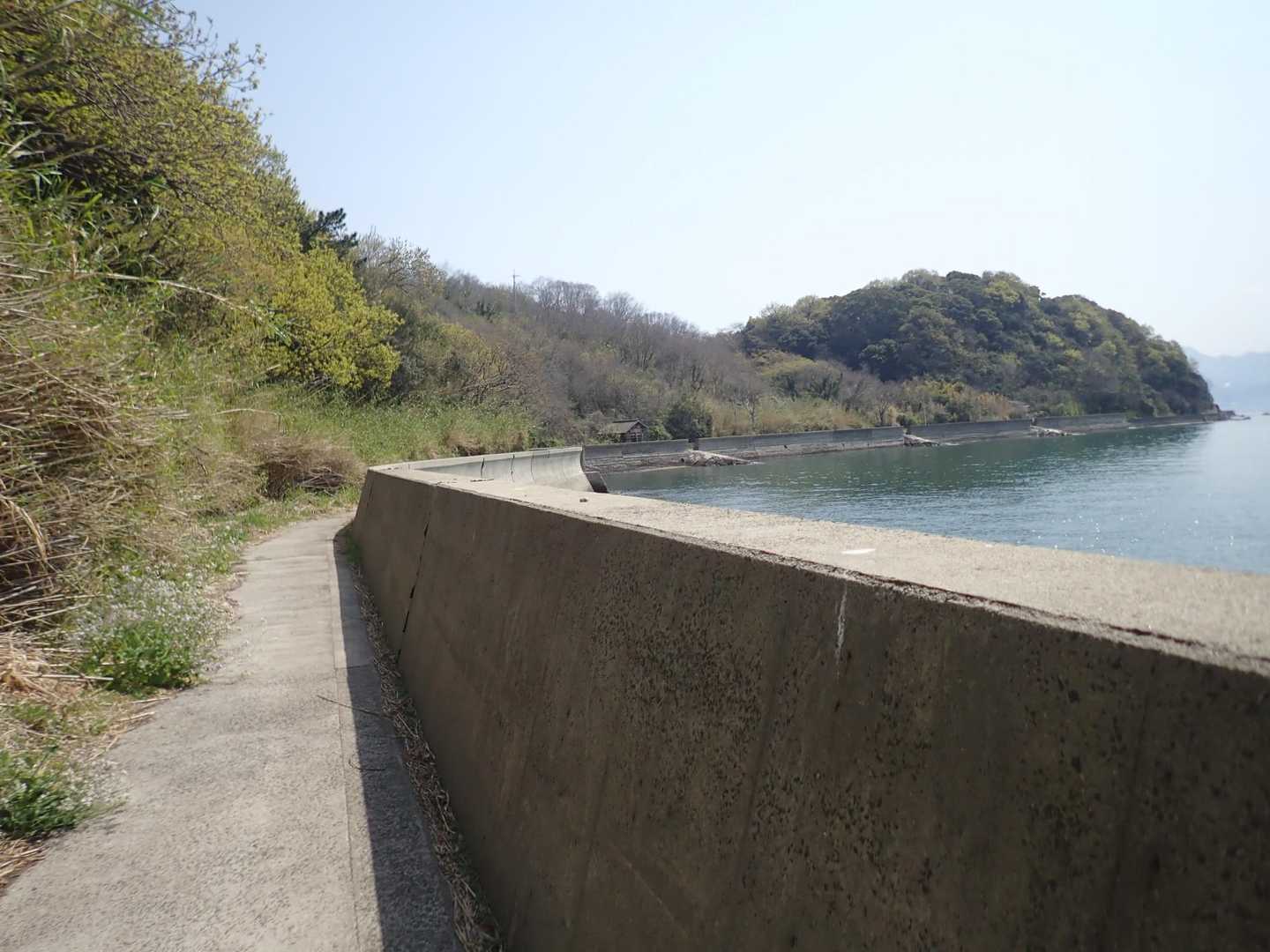 海岸線をゆっくり、港に戻ります😄