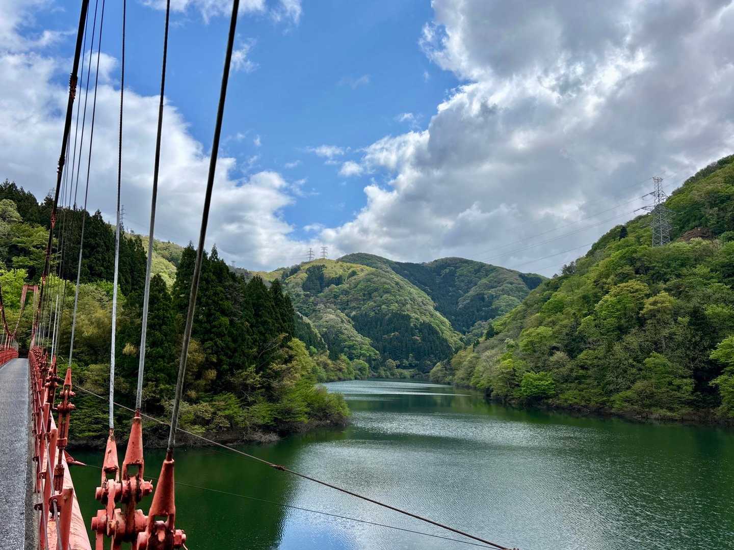 こちらは青空☀️登る前からいい景色✨