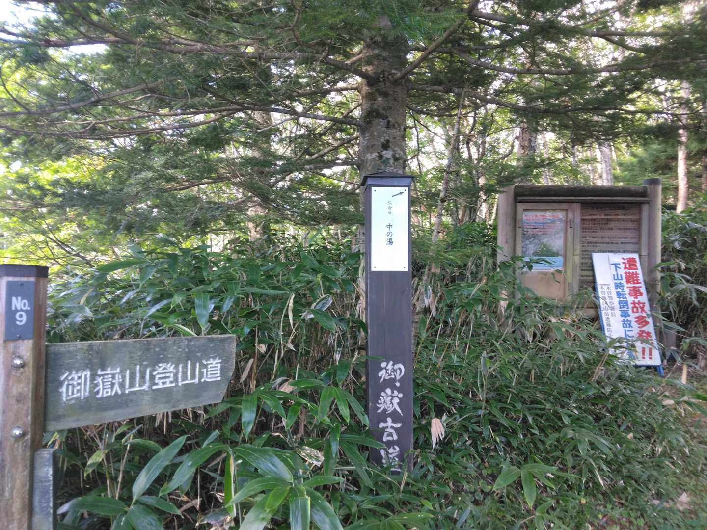 こちらから登山道が始まります