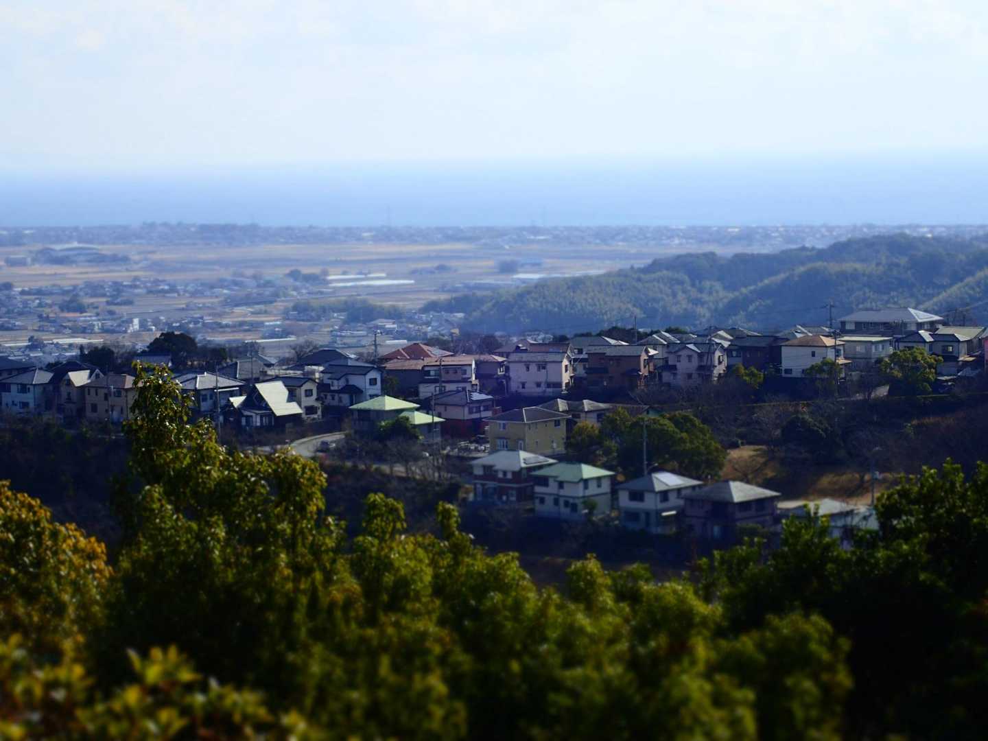 山頂広場からの眺望🏠
太平洋も見えます🌊