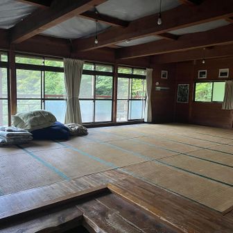 山荘の中、こんな感じでした

広い!!