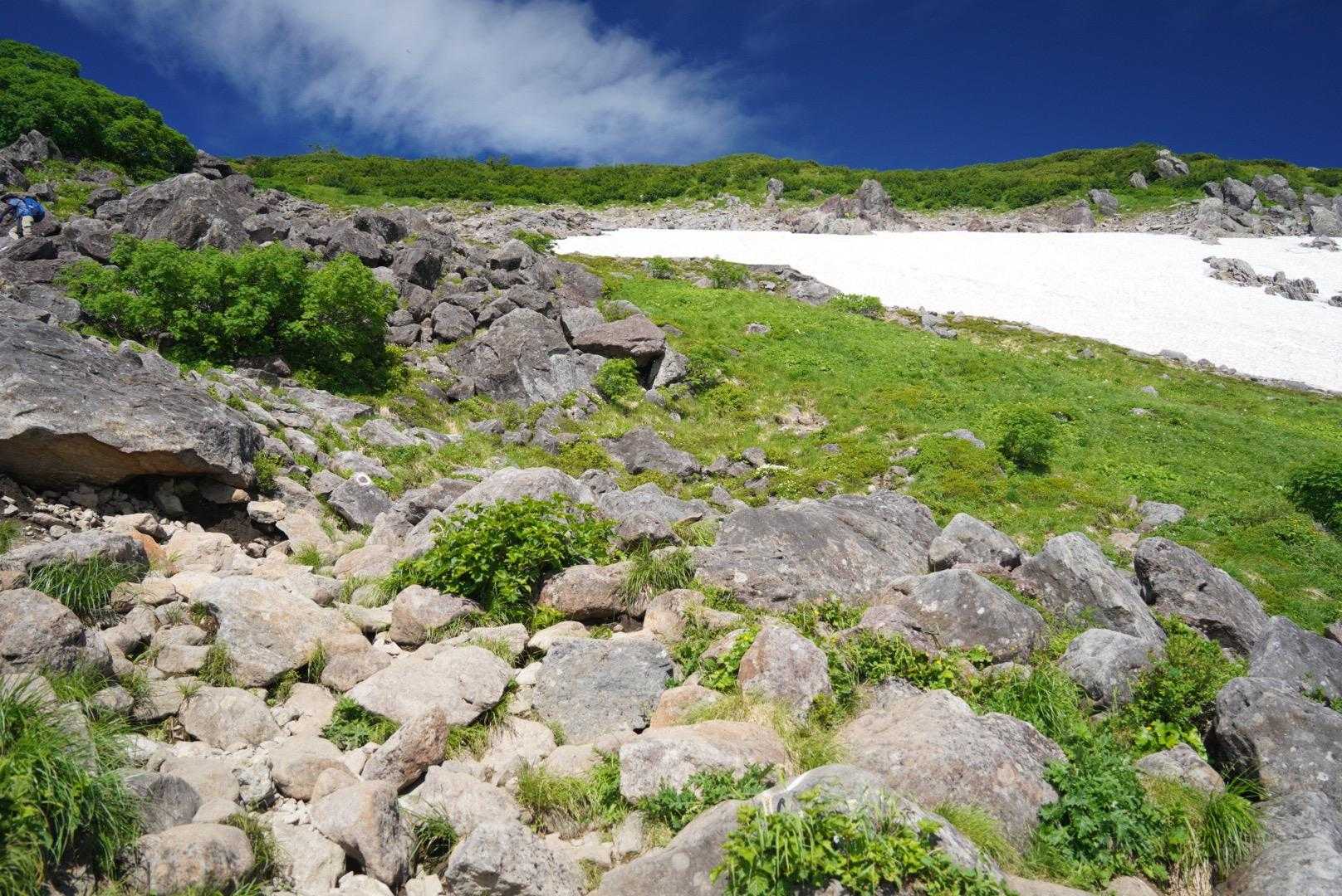 栂池ロープウェイ 自然園駅-栂池登山道入口-天狗原-乗鞍岳 往復コースの写真