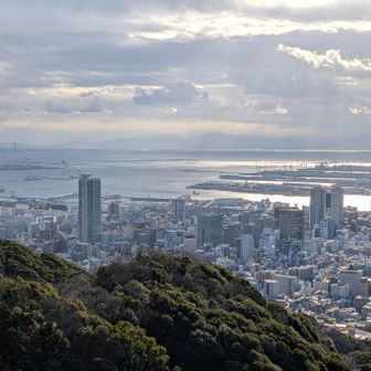 市章山から神戸市街