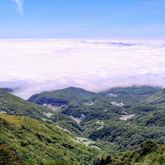 峠の茶屋駐車場が見えます。