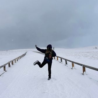 雪の中を歩いてみたかったの