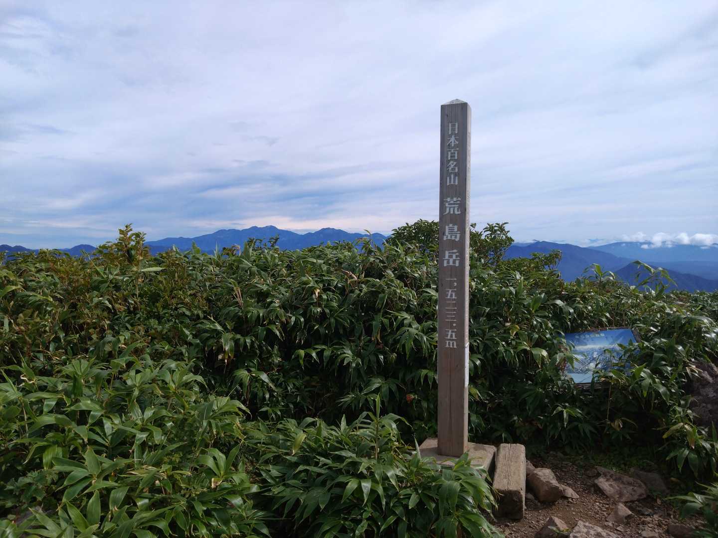 虫だらけの山頂だった。すぐに下山。