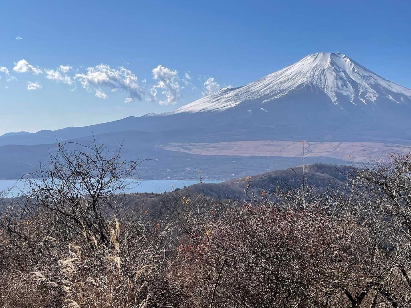 眼下には、山中湖