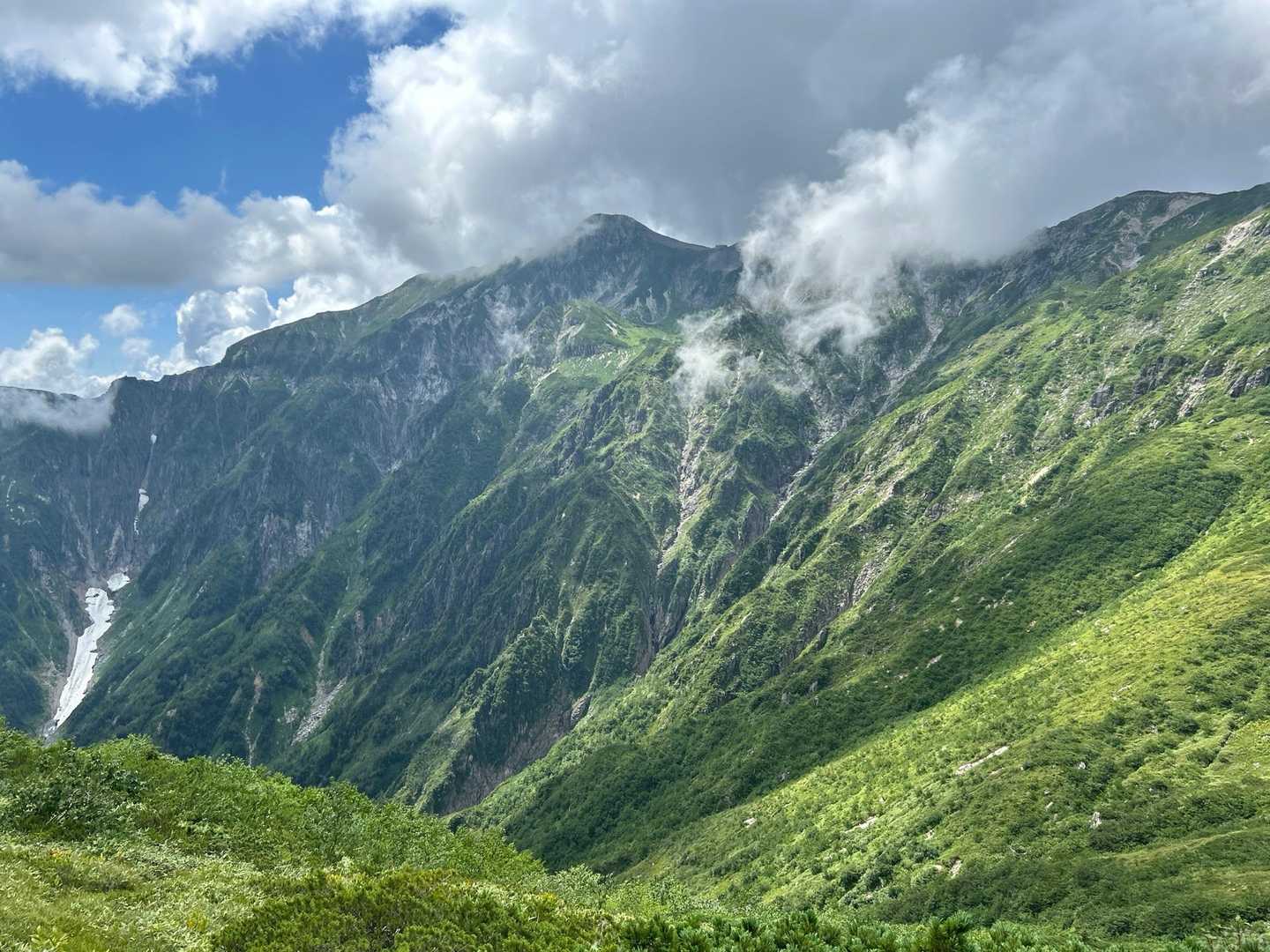 出た〜大迫力！！笠ヶ岳⛰️