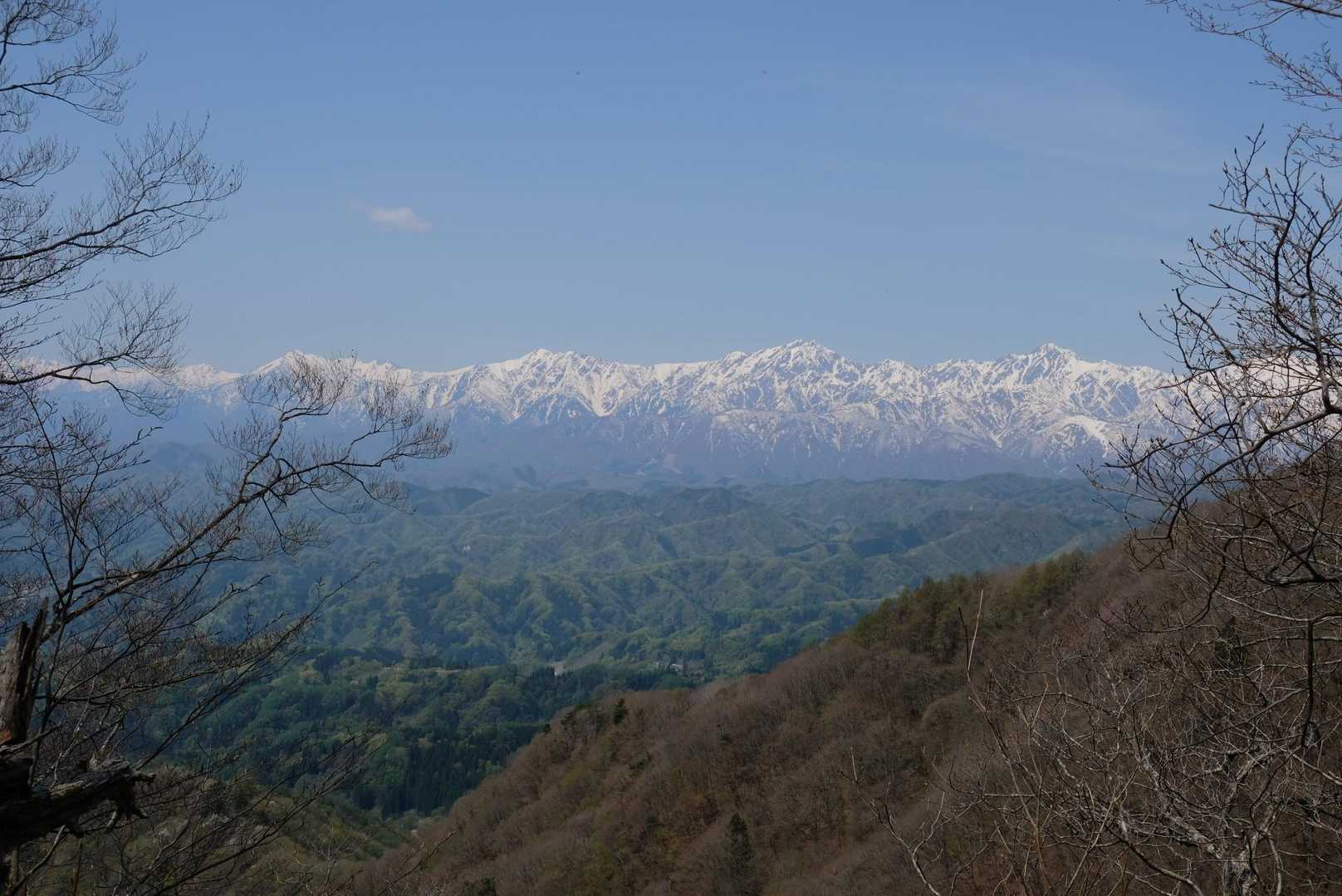 蓮華岳から五竜岳