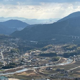 瀬戸内海が見えています