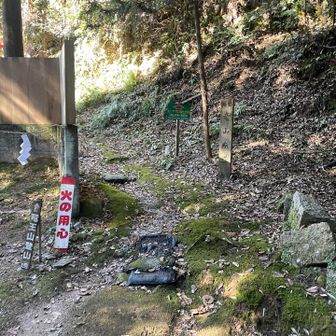 本殿の奥から入山