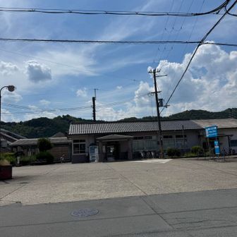 石生駅でゴール