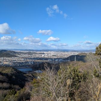 北宿山頂にて①：姫路市街