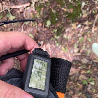 気温は20℃だが、暑い