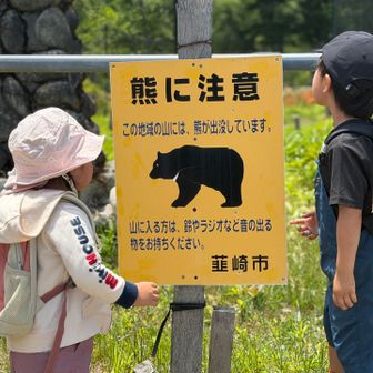 🐻を見たい2名