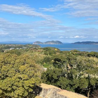 海と各武将の陣地が見渡せます