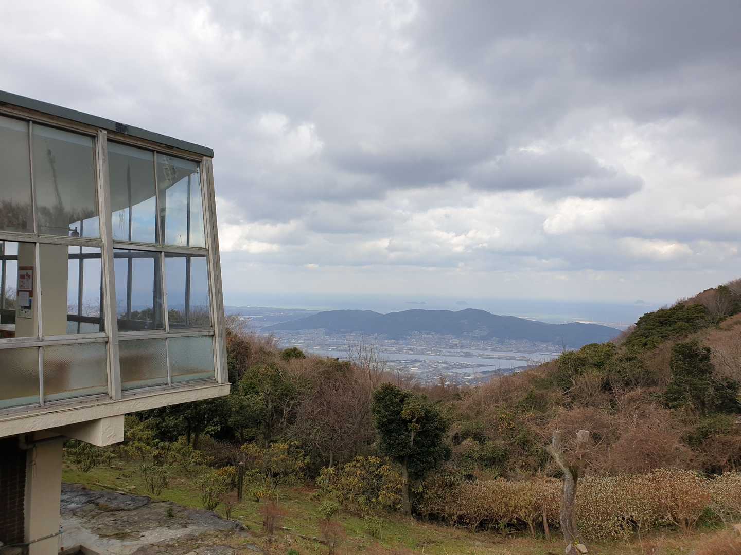 ビジターセンター横の景色