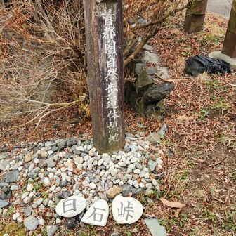 白石峠に到着。